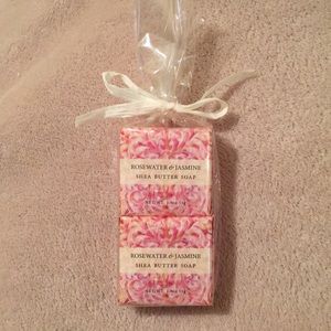 Rosewater Jasmine Artisan Shea Butter Soap Set of2